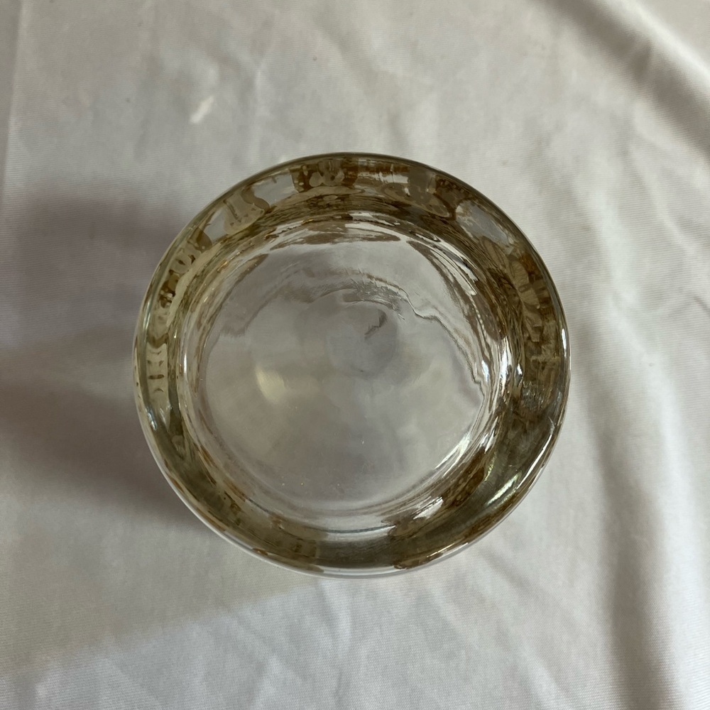 Vintage Culver Inspired Mushroom Glass with Gold Design - Picture 2 of 10